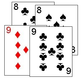 Players must attempt to make a play exactly one rank higher than the last play