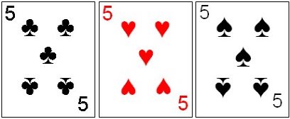 Three card combination Three card combination