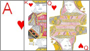 Example Royal Flush combination in Kitti