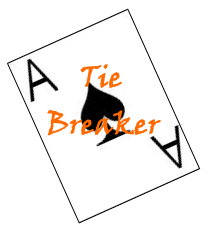 Tie breaker card in Guldgraverne Tie breaker card in Guldgraverne