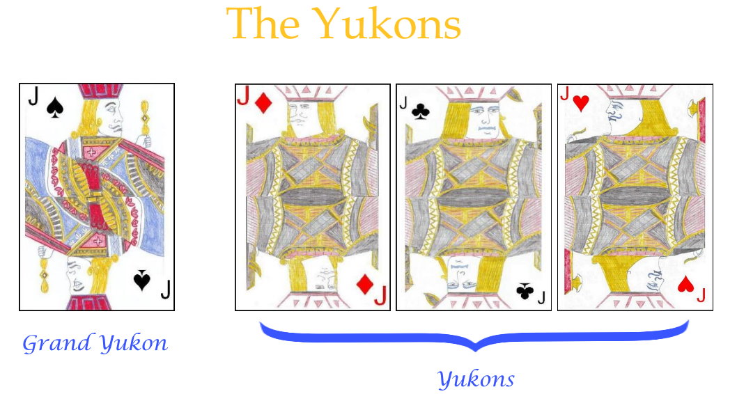 The Yukons in the card game Yukon The Yukons in the card game Yukon