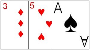 Example of a High Card combination
