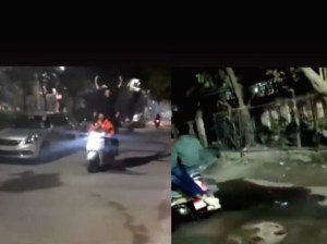 stunt on bike 