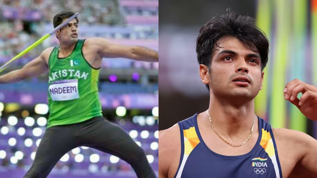 Arshad Nadeem and Neeraj Chopra