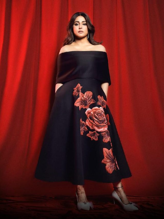 Hina Khan Blooms In Black: A Floral Fashion Fantasy