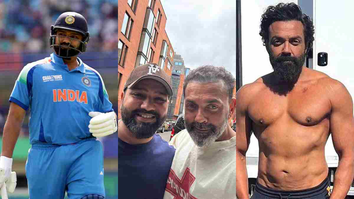 Rohit Sharma and Bobby Deol in London